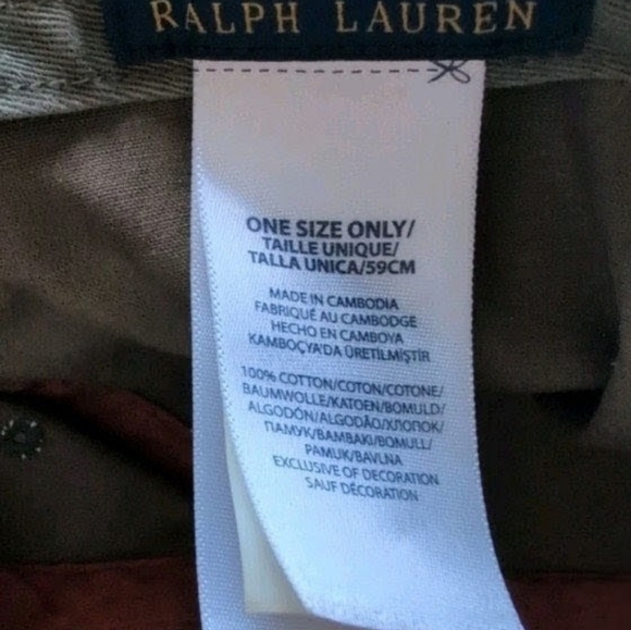 Polo Ralph Lauren Baseball Cap Varsity P Chenille Patch Mens OS Snapback - Picture 6 of 6